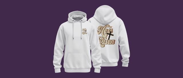 "He Is Risen" Hoodies